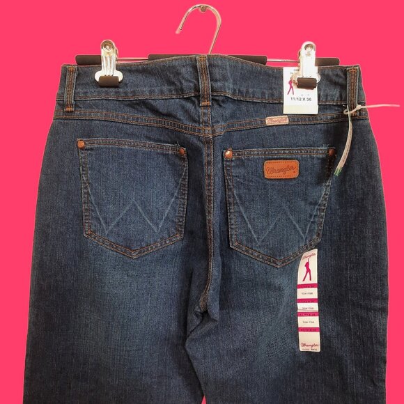 Y2K Deadstock Wrangler Mae Low Rise Razzle Dazzle Jeans Rhinestone Studded Cross - Picture 7 of 11